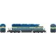 GMD SD40-2 - Standard DC - Executive Line -- Iowa, Chicago & Eastern 6216 City of Algona (blue, yellow), HO, Bowser Manufacturin