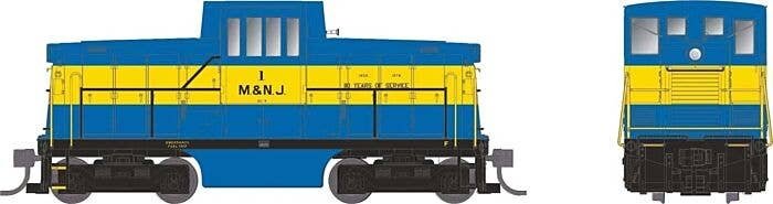 GE 44-Tonner - Standard DC -- Middletown & New Jersey 1 (blue, yellow), HO, Rapido Trains Inc 48055