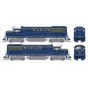 GE U25B Phase IIa - Standard DC -- Wabash 505 (blue, yellow, gray), HO, Bowser Manufacturing Co. 25179