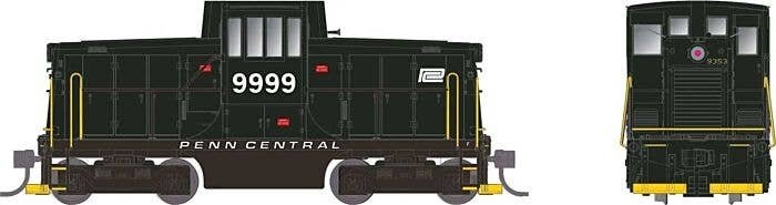 GE 44-Tonner - Standard DC -- Penn Central 9999 (black, white), HO, Rapido Trains Inc 48063