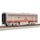 EMD F3B - Standard DC - Stealth -- Santa Fe 28B (1960s, Warbonnet, silver, red), HO, Broadway Limited Imports 8331