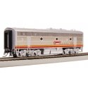 EMD F3B - Standard DC - Stealth -- Santa Fe 28B (1960s, Warbonnet, silver, red), HO, Broadway Limited Imports 8331