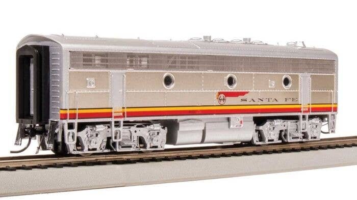 EMD F3B - Standard DC - Stealth -- Santa Fe 28B (1960s, Warbonnet, silver, red), HO, Broadway Limited Imports 8331
