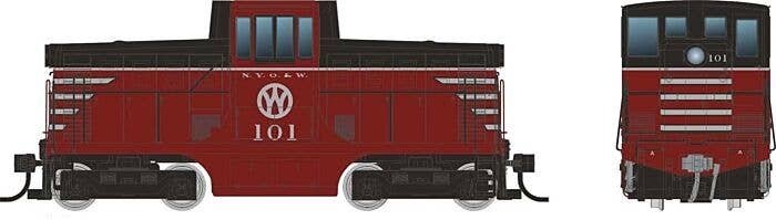 GE 44-Tonner - Standard DC -- New York, Ontario & Western 102 (maroon, black, yellow), HO, Rapido Trains Inc 48059