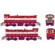 Baldwin S12 - Standard DC -- Auto Train 621 (red, purple, white), HO, Bowser Manufacturing Co. 25473