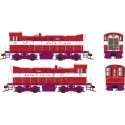 Baldwin S12 - Standard DC -- Auto Train 621 (red, purple, white), HO, Bowser Manufacturing Co. 25473