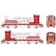 Baldwin S12 - Standard DC -- Geneva Works US Steel 40 (white, red), HO, Bowser Manufacturing Co. 25479