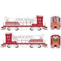 Baldwin S12 - Standard DC -- Geneva Works US Steel 40 (white, red), HO, Bowser Manufacturing Co. 25479