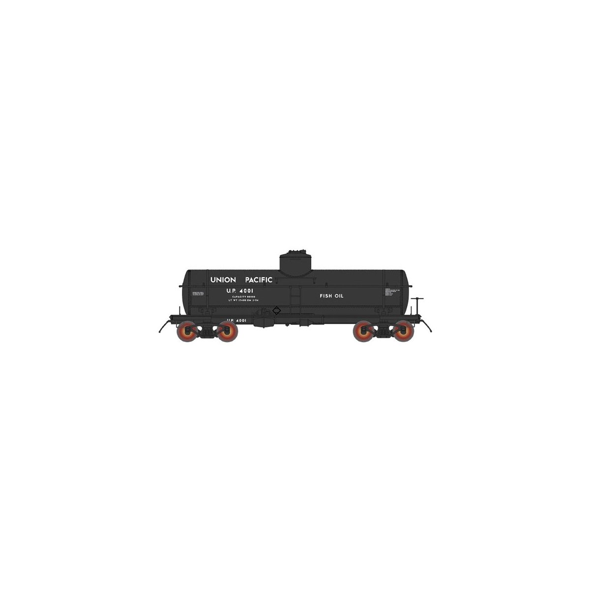 ACF Type 27 Riveted 8000-Gallon Tank Car - Ready to Run - Union Pacific - H0 - Walthers 85-46350
