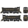 Baldwin VO660 - Standard DC -- Western Maryland 105 (black, yellow, Speed Lettering), HO, Bowser Manufacturing Co. 25514