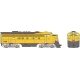 EMD F9AM Rebuild w/Large Branch Line Snowplow - Standard DC - Executive Line -- Rock Island 4168 (Ex-UP, Armour Yellow, gray), H