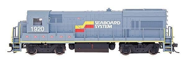GE U18B w/DCC -- Seaboard System (gray, yellow, red), HO, Intermountain Railway Company 49462