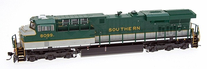 GE ES44AC w/DCC -- Norfolk Southern 8099 (Southern Railway Heritage Scheme green, white), HO, Intermountain Railway Company 4970