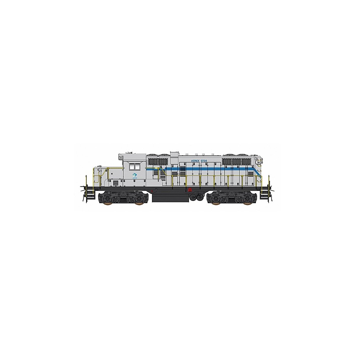 Paducah GP10 w/DCC -- Archer-Daniels-Midland (gray, blue), HO, Intermountain Railway Company 49809