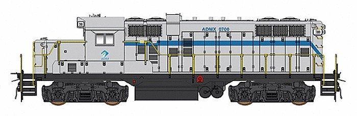 Paducah GP10 w/DCC -- Archer-Daniels-Midland (gray, blue), HO, Intermountain Railway Company 49809