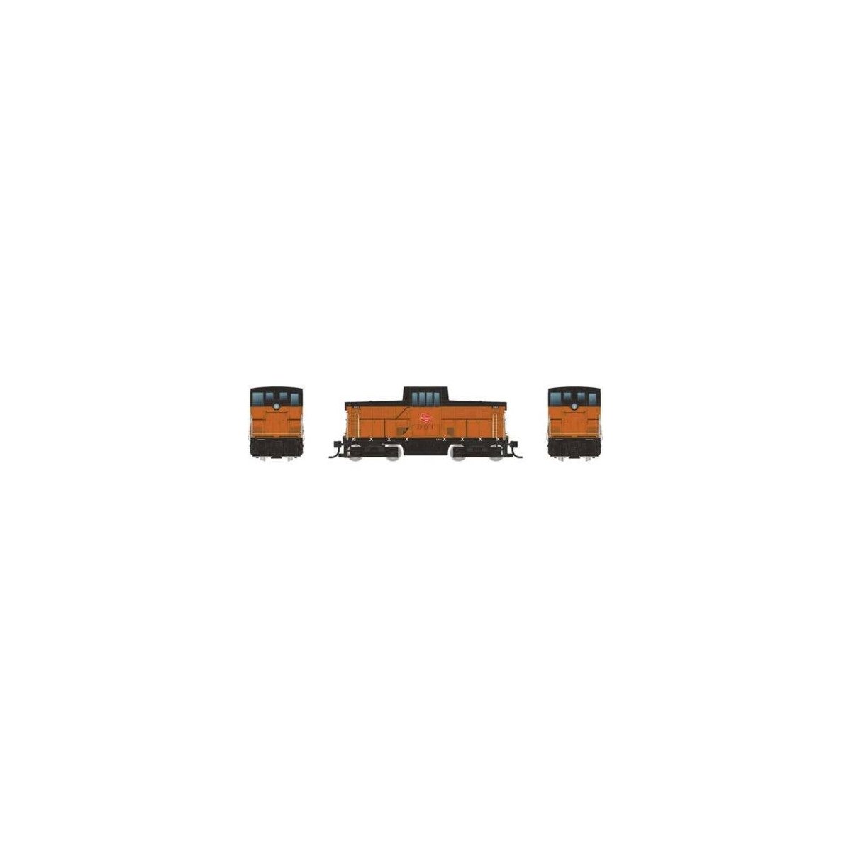GE 44-Tonner - Standard DC -- Milwaukee Road 991 (orange, black, TMR Logo), HO, Rapido Trains Inc 48009