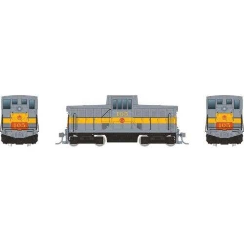 GE 44-Tonner - Standard DC -- New York, Ontario & Western 101 (gray, orange, yellow), HO, Rapido Trains Inc 48017