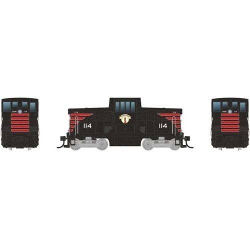 GE 44-Tonner - Standard DC -- Boston & Maine 115 (black, red, Minuteman Logo), HO, Rapido Trains Inc 48005