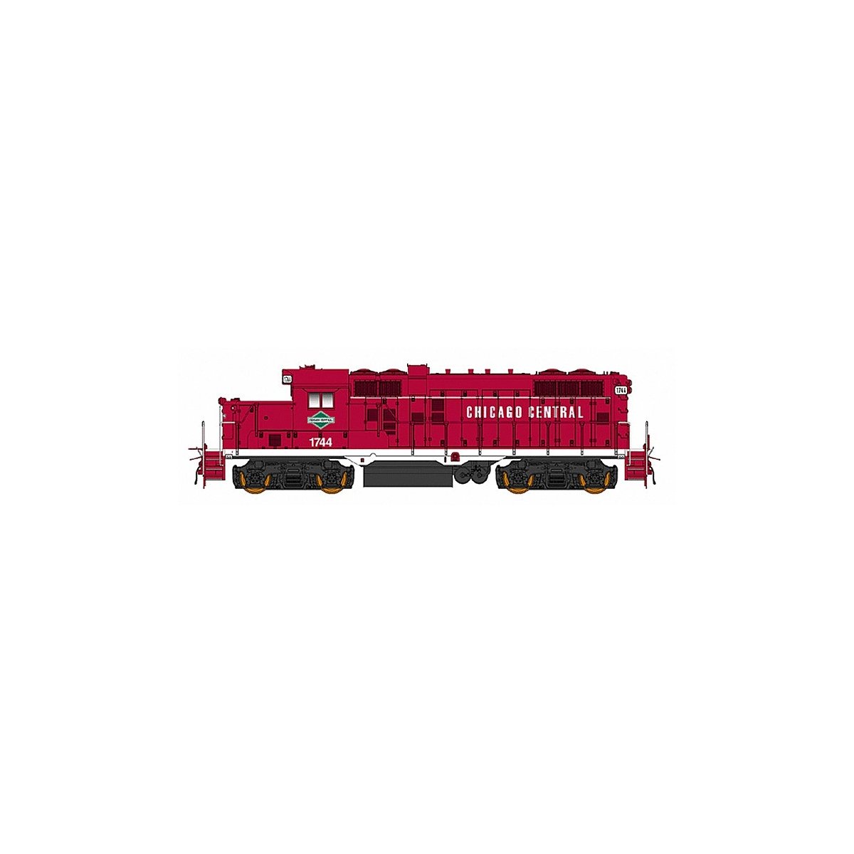 Paducah GP10 w/DCC -- Chicago Central & Pacific (red, white), HO, Intermountain Railway Company 49805