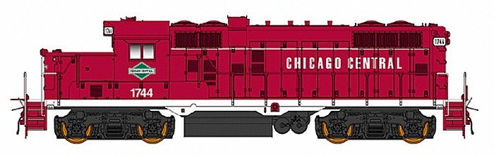 Paducah GP10 w/DCC -- Chicago Central & Pacific (red, white), HO, Intermountain Railway Company 49805