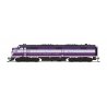 EMD E7A - Standard DC - Stealth Series -- Atlantic Coast Line 536 (purple, silver, yellow), N, Broadway Limited Imports 8788