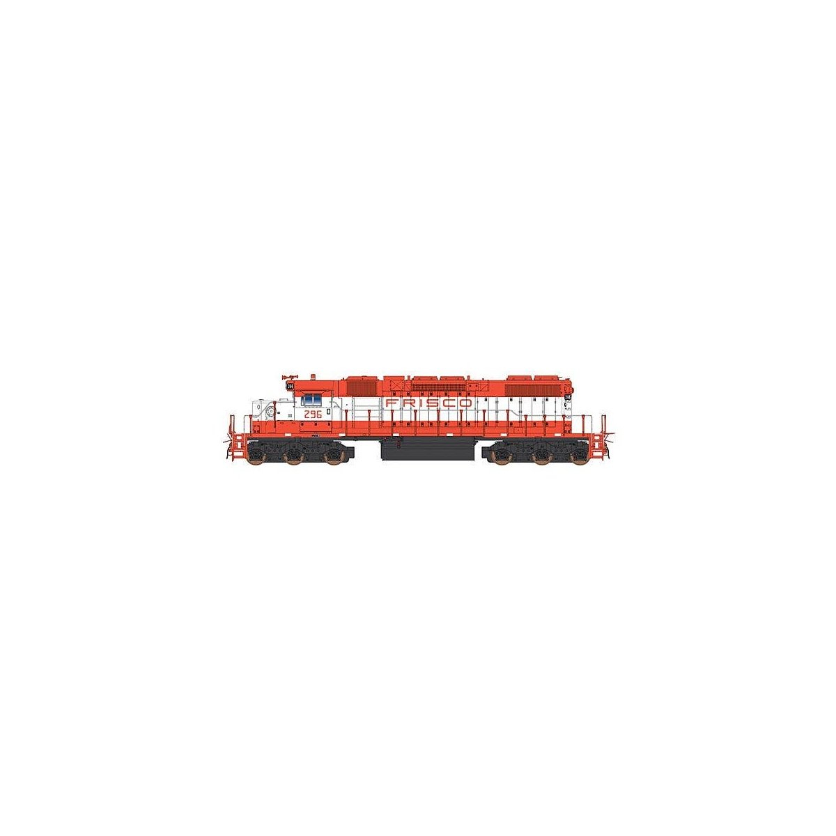 EMD SD38-2 w/DCC -- St. Louis-San Francisco (red, white), N, Intermountain Railway Company 693307D