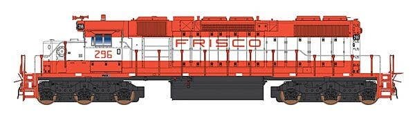 EMD SD38-2 w/DCC -- St. Louis-San Francisco (red, white), N, Intermountain Railway Company 693307D