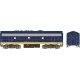 EMD F9B - Standard DC - Executive Line -- Santa Fe 288A (blue, yellow), HO, Bowser Manufacturing Co. 24615