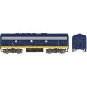 EMD F9B - Standard DC - Executive Line -- Santa Fe 288A (blue, yellow), HO, Bowser Manufacturing Co. 24615