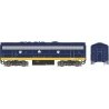 EMD F9B - Standard DC - Executive Line -- Santa Fe 288A (blue, yellow), HO, Bowser Manufacturing Co. 24615