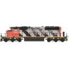 EMD/GMDD SD40-2W - Standard DC -- Canadian National (Weathered, Stripe Scheme, black, red, white), N, Intermountain Railway Comp