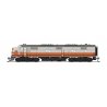 EMD E7A - Standard DC - Stealth Series -- Milwaukee Road 119B (gray, orange, black), N, Broadway Limited Imports 8795