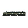 EMD E7A - Standard DC - Stealth Series -- Pennsylvania Railroad 5845A (5-Stripe, Brunswick Green, yellow), N, Broadway Limited I