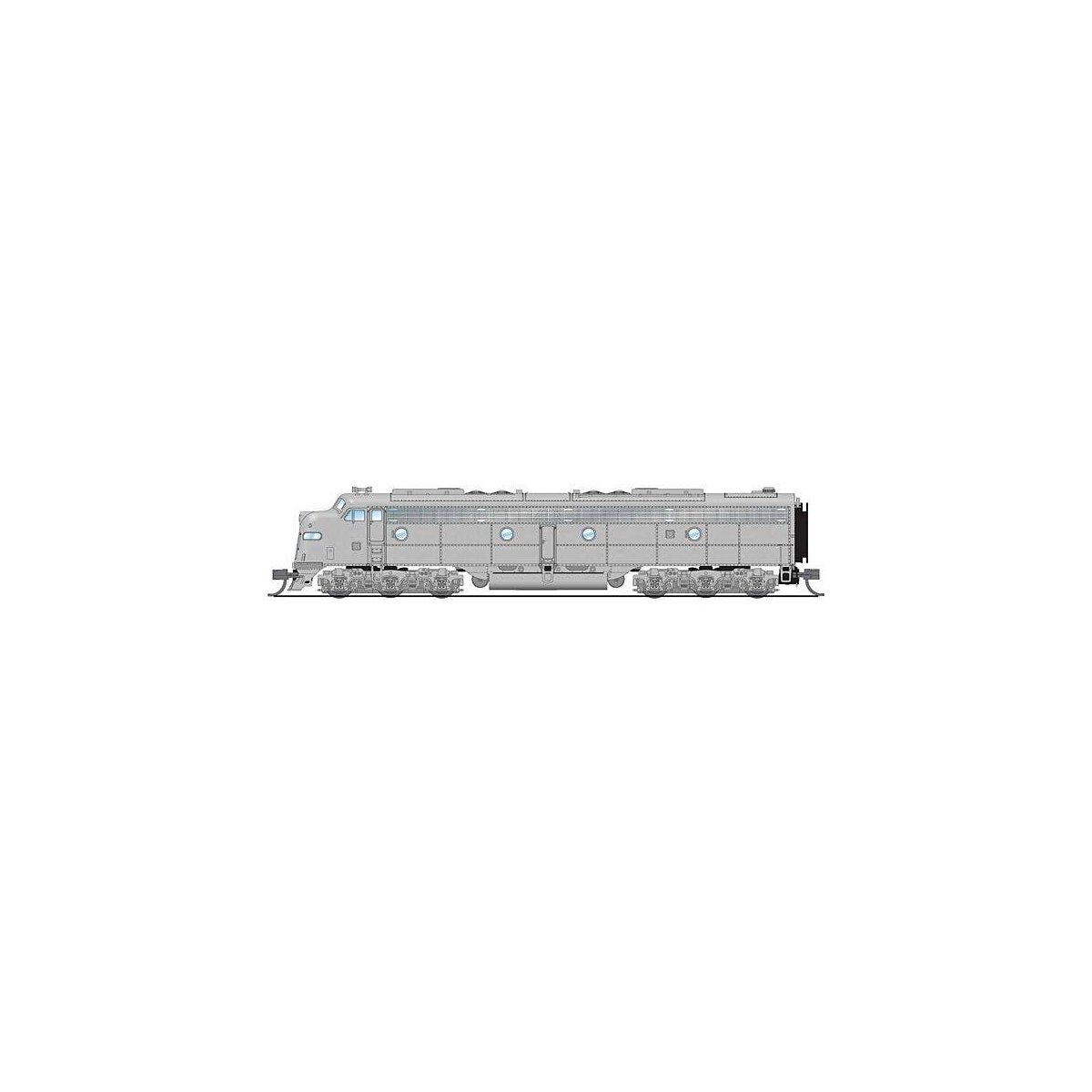 EMD E8A - Standard DC - Stealth Series -- Undecorated, N, Broadway Limited Imports 8856