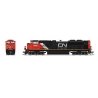 EMD SD70ACe - Standard DC - Stealth -- Canadian National 8100 (black, red, yellow, Website Logo), N, Broadway Limited Imports 84
