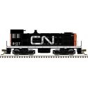 Alco S2 - Standard DC - Master(R) Silver -- Canadian National 8129 (black, red, white, Large Noodle Logo), HO, Atlas Model Railr
