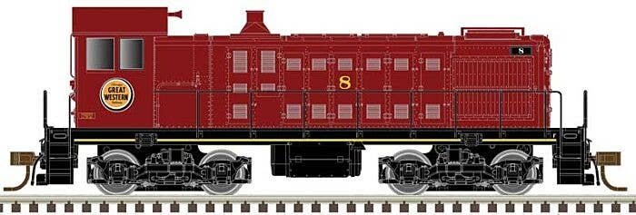 Alco S2 - Standard DC - Master(R) Silver -- Chicago Great Western 10 (maroon, Lucky Strike Logo), HO, Atlas Model Railroad Co. 1
