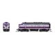 EMD F3A - Standard DC - Stealth -- Atlantic Coast Line 344 (purple, silver, yellow, black), N, Broadway Limited Imports 9220