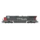 GE AC6000CW - Standard DC - Stealth -- Southern Pacific 601 (gray red, Speed Lettering), N, Broadway Limited Imports 8598