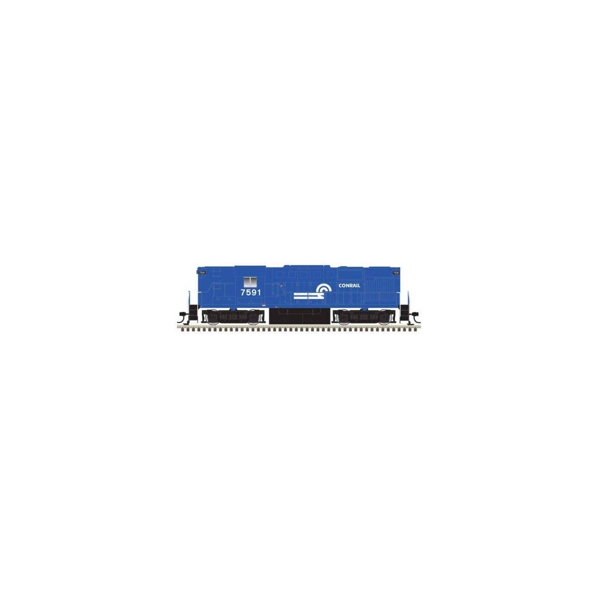 Alco RS11 - Standard DC - Classic Silver -- Conrail 7591 (blue, white), HO, Atlas Model Railroad Co. 10004519