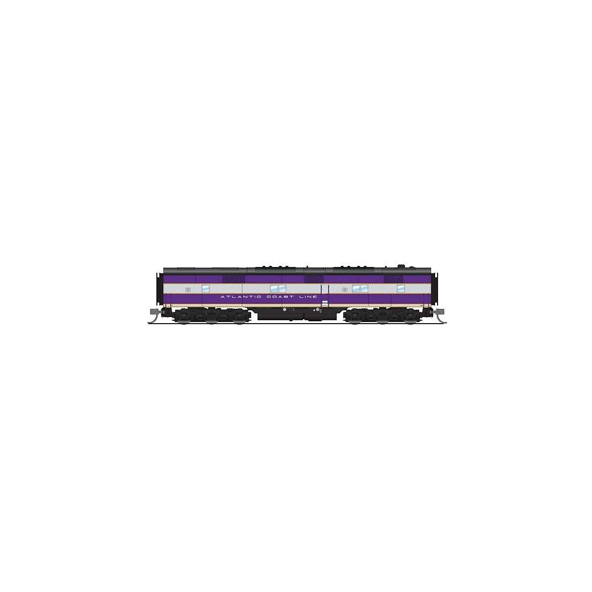 EMD E7B - Standard DC - Stealth Series -- Atlantic Coast Line 763B (purple, silver, yellow), N, Broadway Limited Imports 8789