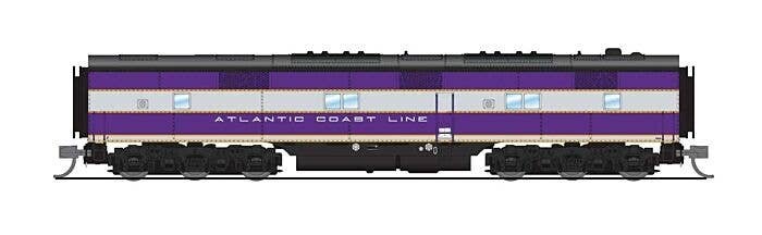 EMD E7B - Standard DC - Stealth Series -- Atlantic Coast Line 763B (purple, silver, yellow), N, Broadway Limited Imports 8789