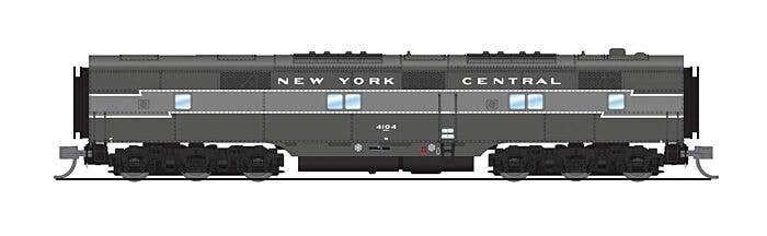 EMD E7B - Standard DC - Stealth Series -- New York Central 4105 (Lightning Stripe 2-Tone Gray), N, Broadway Limited Imports 8797