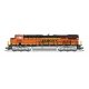 GE ES44AC - Standard DC - Stealth -- BNSF Railway 6329 (H3, orange, black, yellow, Wedge Logo), N, Broadway Limited Imports 8629