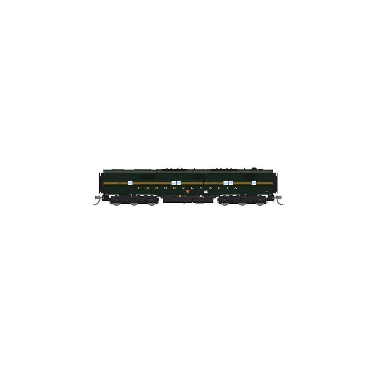 EMD E7B - Standard DC - Stealth Series -- Pennsylvania Railroad 5846B (5-Stripe, Brunswick Green, yellow), N, Broadway Limited I
