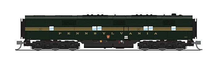 EMD E7B - Standard DC - Stealth Series -- Pennsylvania Railroad 5846B (5-Stripe, Brunswick Green, yellow), N, Broadway Limited I