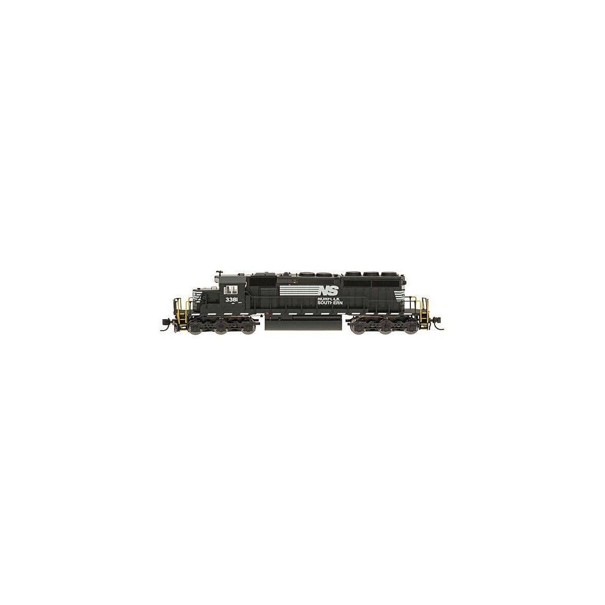 EMD SD40-2 - Standard DC -- Norfolk Southern (black, white, Dashed Frame Stripe), N, Intermountain Railway Company 69326