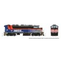 GMDD F59PH - Standard DC -- Metra 99 (blue fade, black, orange, maroon, white), N, Rapido Trains Inc 519020