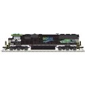 NS - EMD SD60E - Standard DC - Master Silver -- Norfolk Southern 6963 (Go Rail Scheme, black, white, green), N, Atlas Model Rail