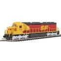 EMD SD45-2 - Standard DC -- Santa Fe (SPSF Merger Scheme, red, yellow, black), N, Intermountain Railway Company 69568